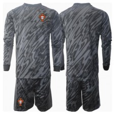 Portugal Målvakt Bortaställ Barn EM 2024 Långa ärmar (+ Korta byxor)